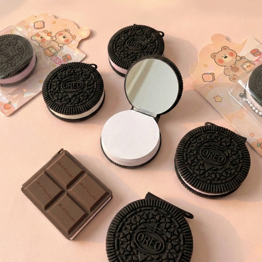 Indulge your sweet tooth without the calories with these adorable, sweet-scented notepads! Available in iconic Oreo and Chocolate bar designs, these pocket-sized treats add a playful touch to your desk or bag. They make a meaningful, whimsical gift for stationery lovers and are perfectly portable for jotting down notes on the go.