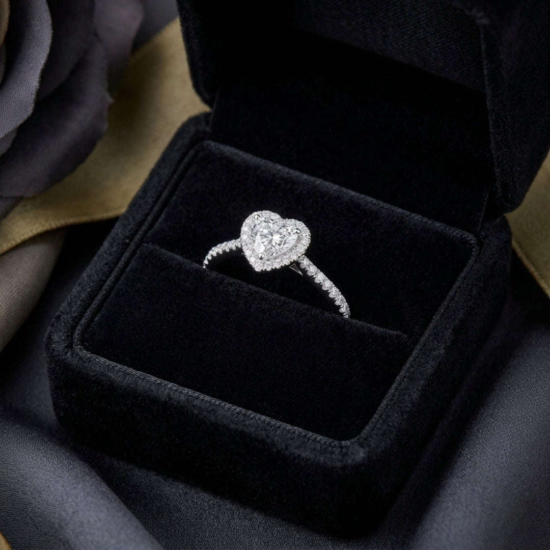 The Celestia Love Ring captures the beauty of love in its most delicate form a shimmering heart adorned with brilliant zircon stones. Designed in both golden and silver variants, this ring blends timeless elegance with a soft romantic glow. Available exclusively at Loftique your One Stop Gifting Solution and Gift Shop BD, where every piece tells a story. 