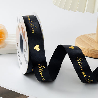 ES Ribbons are designed to add the perfect finishing touch to every gift. Crafted from soft fabric and detailed with elegant gold heart accents, these ribbons instantly elevate your packaging with warmth, love, and a premium feel.