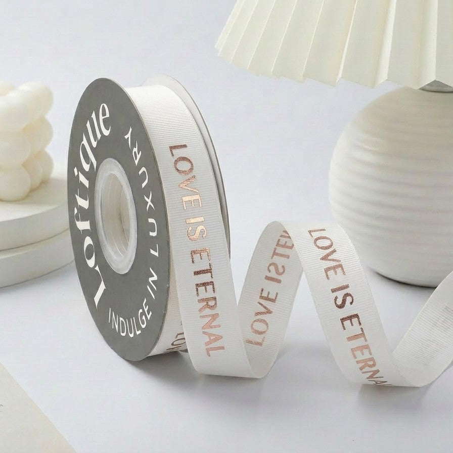 ES Ribbons are designed to add the perfect finishing touch to every gift. Crafted from soft fabric and detailed with elegant gold heart accents, these ribbons instantly elevate your packaging with warmth, love, and a premium feel.