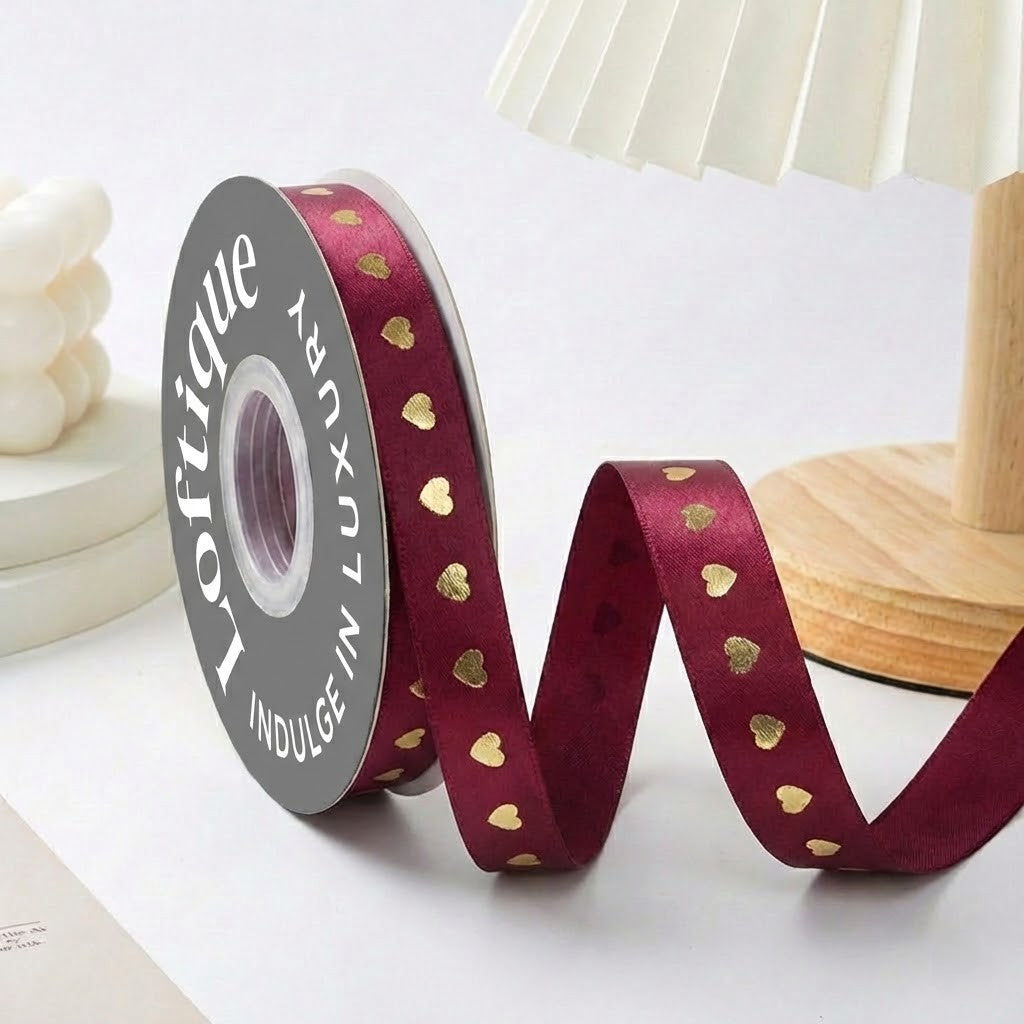 ES Ribbons are designed to add the perfect finishing touch to every gift. Crafted from soft fabric and detailed with elegant gold heart accents, these ribbons instantly elevate your packaging with warmth, love, and a premium feel.