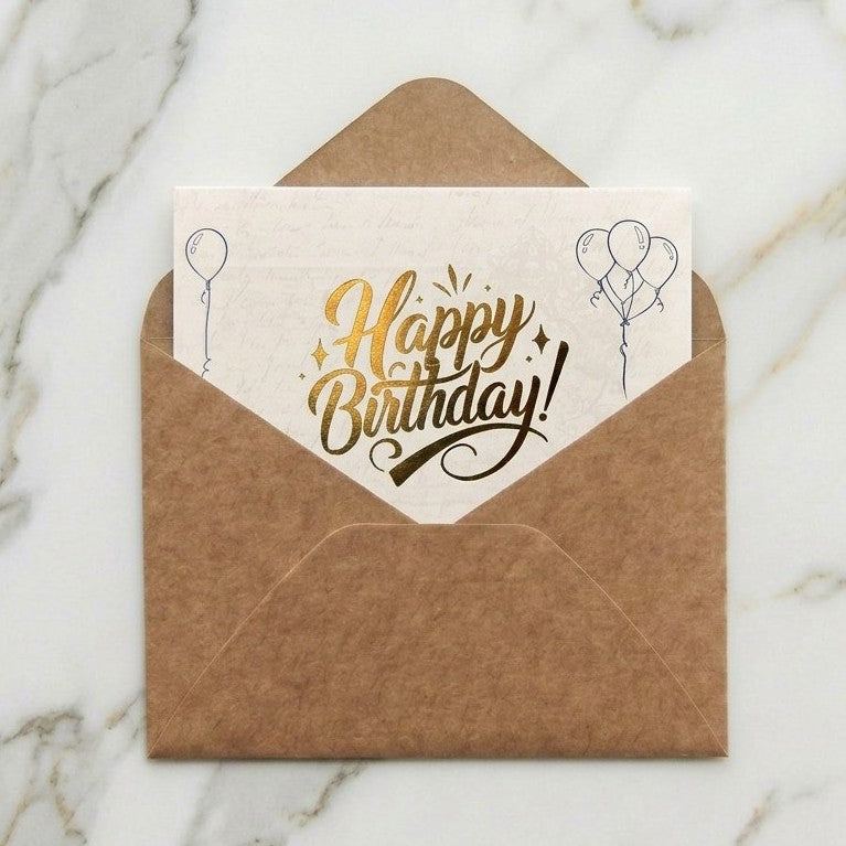 A small envelope carrying big emotions — this heartfelt card transforms simple words into meaningful moments. Whether it’s a warm Eid Mubarak, and Love Note for someone special, or a thoughtful message tucked inside a gift box, this elegant envelope and card set turns every message into a keepsake worth remembering.