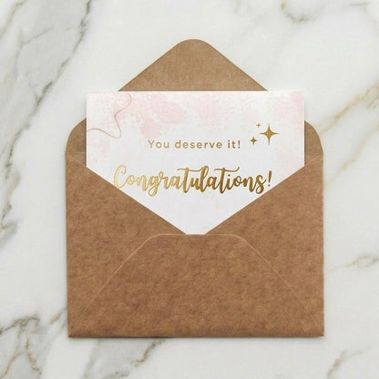 A small envelope carrying big emotions — this heartfelt card transforms simple words into meaningful moments. Whether it’s a warm Eid Mubarak, and Love Note for someone special, or a thoughtful message tucked inside a gift box, this elegant envelope and card set turns every message into a keepsake worth remembering.