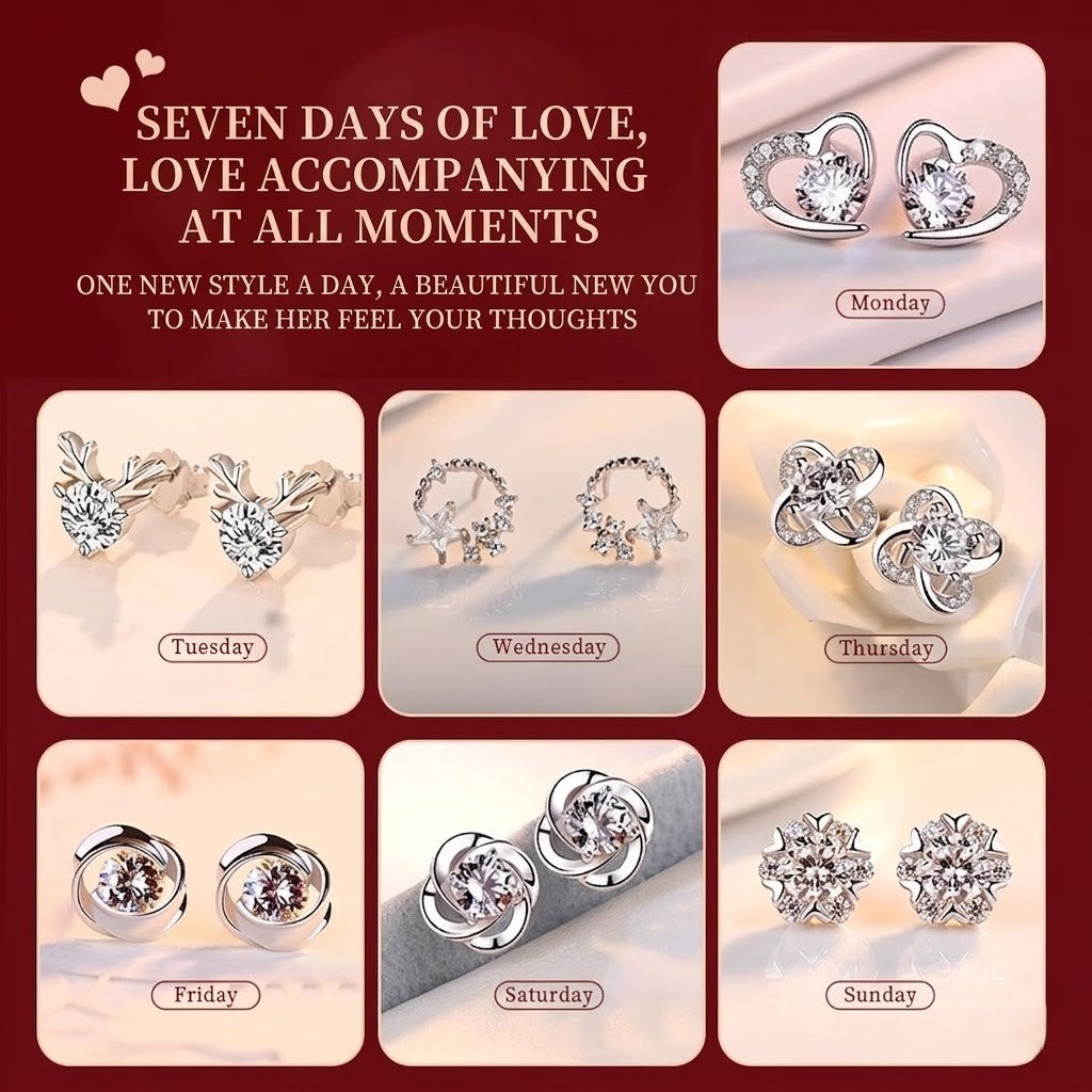 A week full of love, captured in delicate sparkle, the Love Calendar Gift Box Bundle turn everyday moments into something special. With a unique design for each day, this set brings a playful yet meaningful charm that feels personal, stylish, and beautifully expressive.