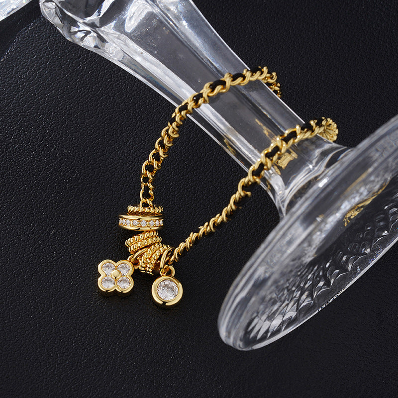 Auric Clover Twist Bracelet