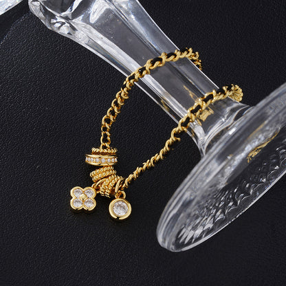 Auric Clover Twist Bracelet
