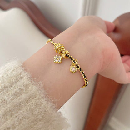 Auric Clover Twist Bracelet