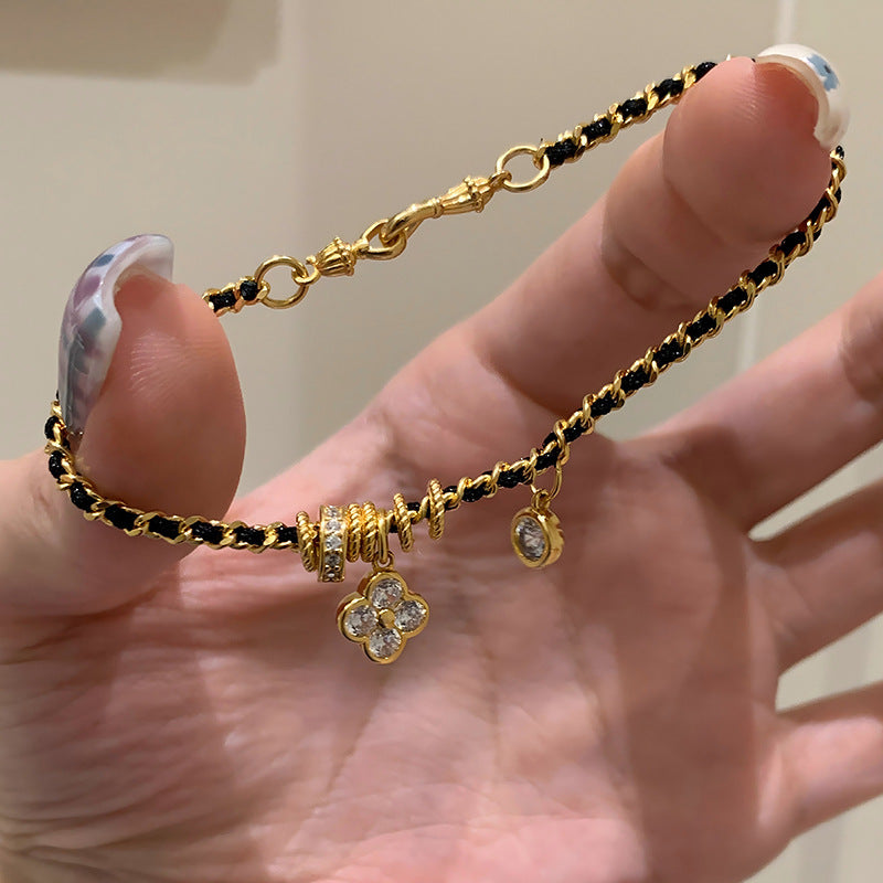 Auric Clover Twist Bracelet