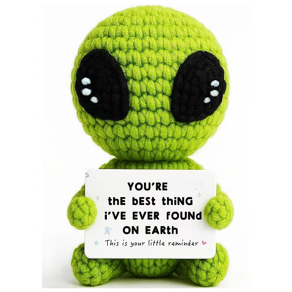 A tiny Plushie that feels cozy at the center, with a heartwarming message as its frame made to sit in a pocket, on a desk, or inside a gift box like a little daily reminder.