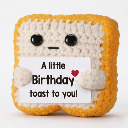 A tiny Plushie that feels cozy at the center, with a heartwarming message as its frame made to sit in a pocket, on a desk, or inside a gift box like a little daily reminder.