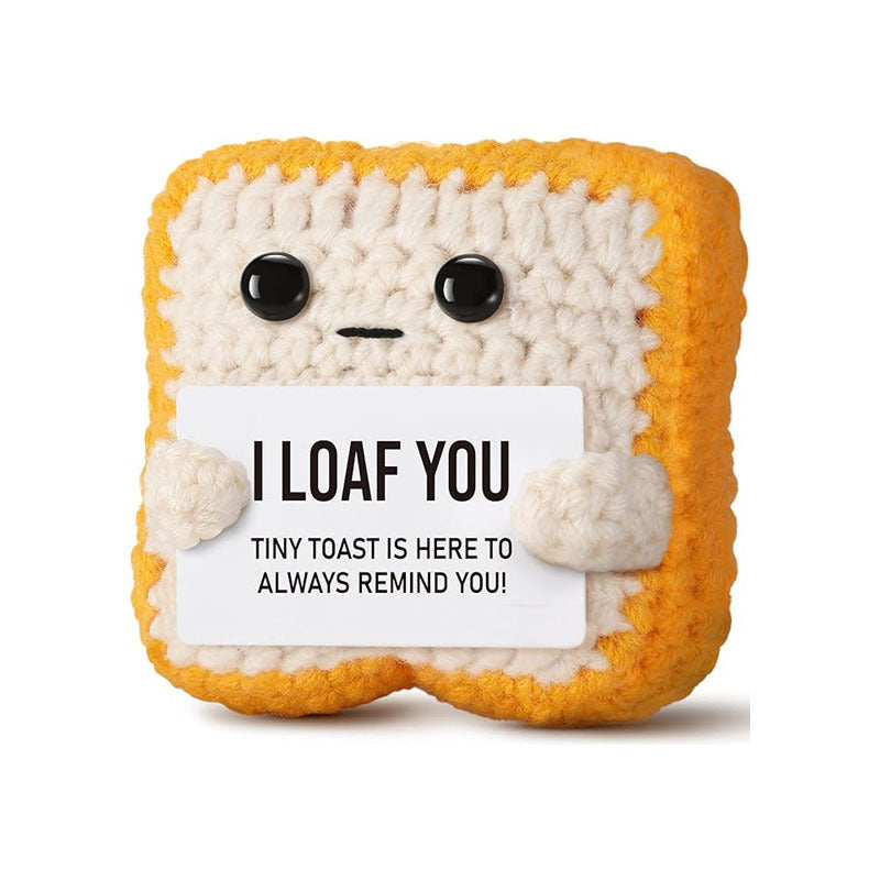 A tiny Plushie that feels cozy at the center, with a heartwarming message as its frame made to sit in a pocket, on a desk, or inside a gift box like a little daily reminder.