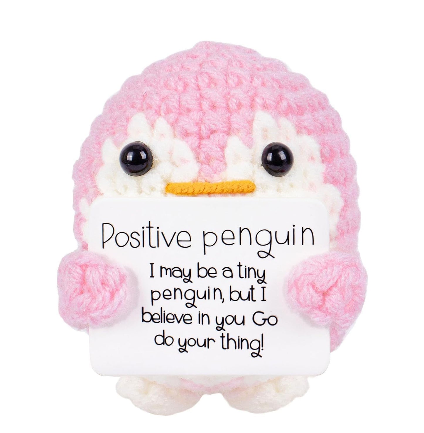 A tiny Plushie that feels cozy at the center, with a heartwarming message as its frame made to sit in a pocket, on a desk, or inside a gift box like a little daily reminder.