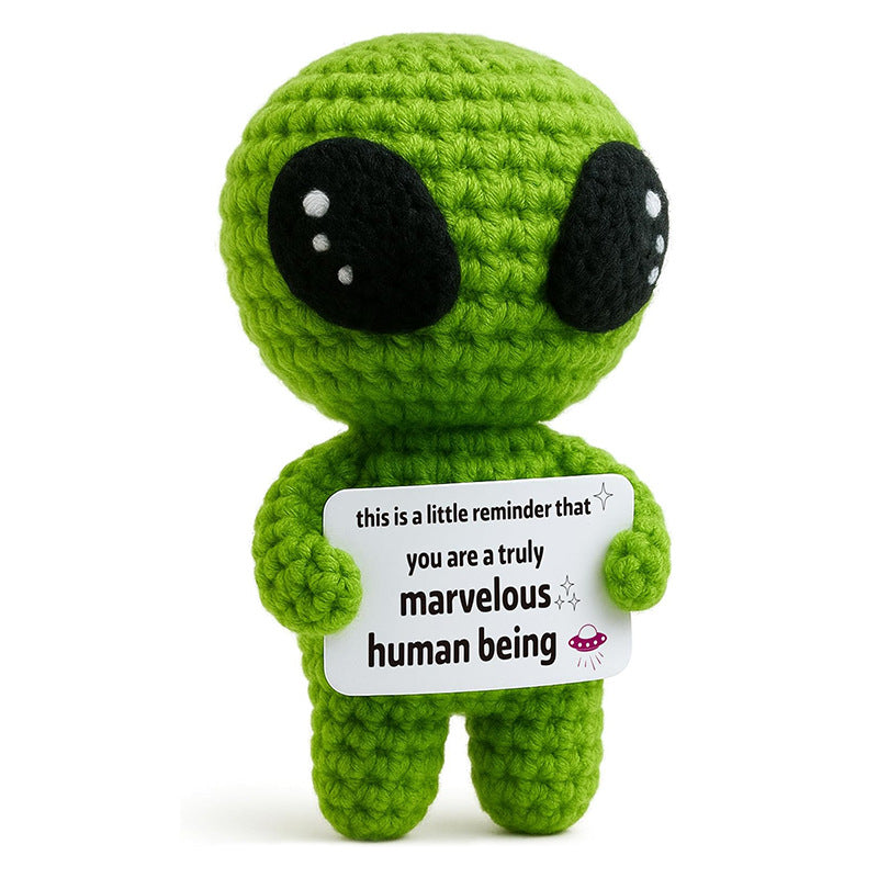 A tiny Plushie that feels cozy at the center, with a heartwarming message as its frame made to sit in a pocket, on a desk, or inside a gift box like a little daily reminder.